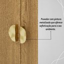 Ver mais imagens de Cômoda Roupeiro com Espelho 2 Portas 4 Gavetas Cristal - Nature