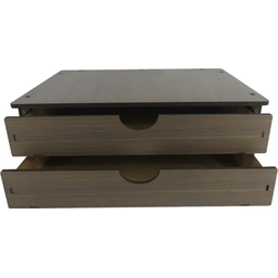 Suporte Monitor De Computador Com Gaveta Mdf Marrom Make Laser SPM - 2