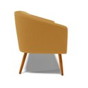 Ver imagem 6 de Sofá Namoradeira 2 Lugares Pé Palito Castanho Stella Bouclê Most D03 - D'Rossi