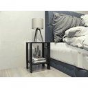 Ver imagem 1 de Mesa de Cabeceira Mesa de Apoio Mesa Auxiliar Mesa Lateral Preto