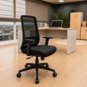 Ver imagem 5 de Cadeira para Escritório Ergonômica Giratória Diretor Premium Reclinável Netflex Preto