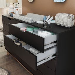 Cômoda para Quarto Infantil 10 Gavetas 100% Mdf Alice - 4