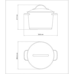 Caldeirão Tramontina Allegra em Aço Inox com Fundo Triplo 22 Cm 5,5 L Tramontina - 5