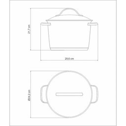 Caldeirão Tramontina Allegra em Aço Inox com Fundo Triplo 22 Cm 5,5 L Tramontina - 8