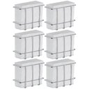 Ver imagem 1 de Kit 6 Porta Guardanapos Aramado Cromado Pequeno Buffet Mesa
