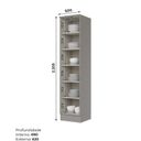 Ver imagem 3 de Paneleiro 01 Porta com 05 Prateleiras 50cm Americana