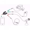 Ver imagem 2 de Adaptador (fone e Microfone) P3 X P2 - Preto