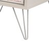 Kit com 2 Mesas de Cabeceira 2020 com Pés Ferro Hairpin Leg Triplo 20cm Brancomo - 4