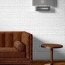 Papel de Parede Adesivo Lavável Estilo Tijolinho Branco - 3