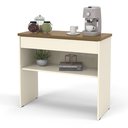 Ver imagem 1 de Aparador Max 90 Off White com Freijó 1 Gaveta - Ofertamo