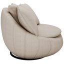 Ver imagem 7 de Kit 02 Poltronas Para Sala De Estar Decorativa Giratória Kira M03 Linho Bege - Lyam Decor