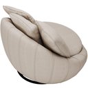 Ver imagem 6 de Kit 02 Poltronas Para Sala De Estar Decorativa Giratória Kira M03 Linho Bege - Lyam Decor
