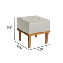 Ver imagem 2 de Puff Quadrado mm-33 Veludo Creme Estofados Martins