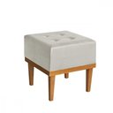 Ver imagem 3 de Puff Quadrado mm-33 Veludo Creme Estofados Martins