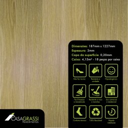 Piso Vinílico em Régua Cities Casa Grassi 2mmx18,7cmx122,7cm (m²) - 2