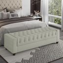 Ver imagem 7 de Recamier Calçadeira Bau 160 cm Pes MDF Parri Linho SL 76 Peer