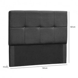 Cabeceira Casal Estofada Suede Vênus - 3 Cabeceira Casal Estofada Suede Vênus - 3