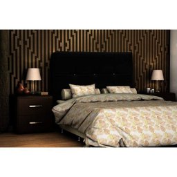 Cabeceira Casal Estofada Suede Vênus - 1 Cabeceira Casal Estofada Suede Vênus - 1