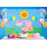 Painel De Festa Infantil peppa Em Tecido - 1,5x2,0m - 1