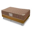 Ver imagem 1 de Cama Box Queen: Colchão Molas Ortobom Hotelaria Nanolastic Orthotel Spring + Base CRC Marrom(