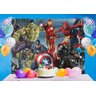 Painel De Festa Infantil vingadores Em Tecido - 1,5x2,0m - 1