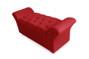Ver imagem 3 de Cabeceira Geovana e Calçadeira Veneza Baú Queen 160cm Suede Vermelho - LM DECOR