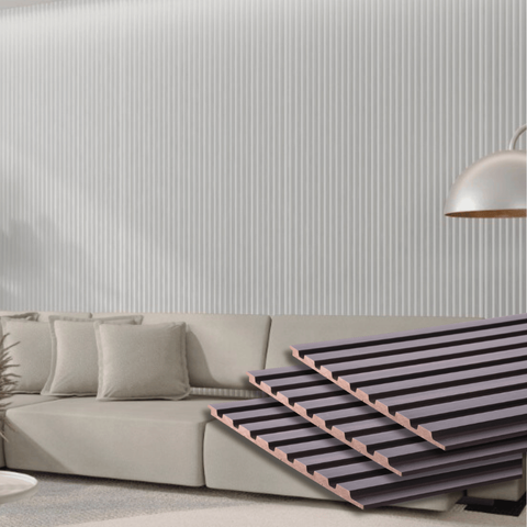 Painel Ripado Frieze Tabaco 2750 X 455 X 9mm - Caixa com 2 Painéis = 2,5m2