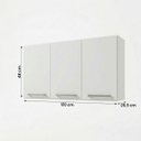 Ver imagem 2 de Armário Aéreo Pop 120cm com 3 Portas