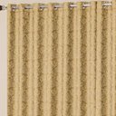 Ver imagem 2 de Cortina Nobre Jacquard Dourado 2,00m X 1,70m para Varão Simples