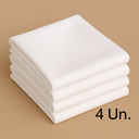 Ver imagem 4 de Jogo Pendure 4 Toalhas Mesa Oxford 150x150cm Branca
