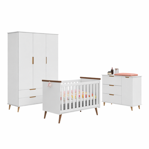 Jogo de Quarto Infantil Livia com Berço Wood