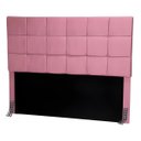 Ver imagem 1 de Cabeceira King 195 Cm Estofada Larissa em Suede com Frame:rosa