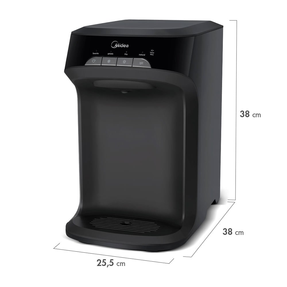 Purificador de Água Preto Midea Pbtpnb - Bivolt - 12