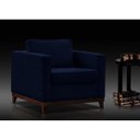 Ver imagem 3 de Poltrona Suede com Pés em Madeira Aspen