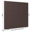 Ver imagem 6 de Cabeceira Cama Box Casal Luana 140cm Sintético Marrom - Abmaza