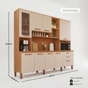 Ver imagem 3 de Armário de Cozinha Celeste 100% MDF 8 Portas e 3 Gavetas