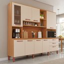 Ver imagem 1 de Armário de Cozinha Celeste 100% MDF 8 Portas e 3 Gavetas