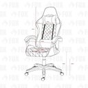 Ver imagem 5 de Cadeira Gamer Fox Racer Rgb com Iluminação Led Marrom Ut-c1583l