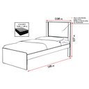 Ver imagem 3 de Cama Barcelona para Quarto Solteiro Cor Carvalho