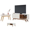 Ver imagem 1 de Conjunto para Sala de Estar Isabel Off-white Freijo