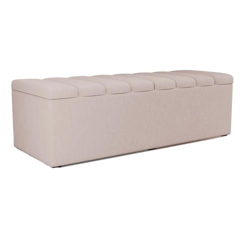 Recamier Calcadeira Bau 140 Cm Dalia Linho Cru Artte Cru