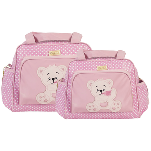 Kit Bolsas Maternidade Mave Baby Urso Royal Rosa