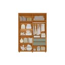 Ver imagem 2 de Guarda Roupa Infantil Vittoria 4 Portas e 2 Gavetas - Cinamomo Sálvia - Albatroz