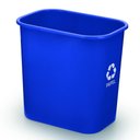 Ver imagem 1 de LIXEIRA PARA LIXO RECICLAVEL 12,5LITROS CESTO COLETA SELETIVA PARA TODOSOS AMBIENTES AZUL PAPEL
