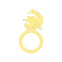 Ver imagem 1 de Porta Guardanapo Anjo de Natal Kit com 4 Peças 4,5cmx8,5cm - Cria Arte Laser Amarelo