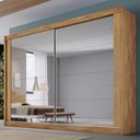 Ver imagem 1 de Guarda Roupa Creta 100% Mdf com 2 Portas Espelhadas