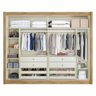 Guarda Roupa Creta 100% Mdf com 2 Portas Espelhadas - 3
