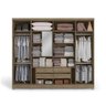 Guarda Roupa Duo com 8 Portas 4 Gavetas e Espelho Interno Kappesberg - 3