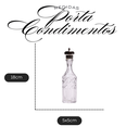 Ver imagem 5 de Porta Condimento Azeiteiro Vidro Trabalhado Vintage Luxo 18cm