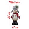 Enfeite Boneco de Neve com Chapéu Natal em Tecido 38cm - 2